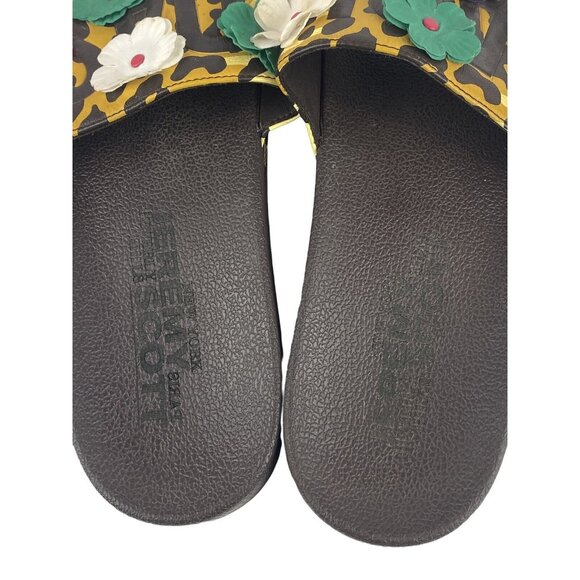 Adidas Jeremy Scott Adilette Leopard Floral Print Slipper Slides Sandals Size 13 main image 12